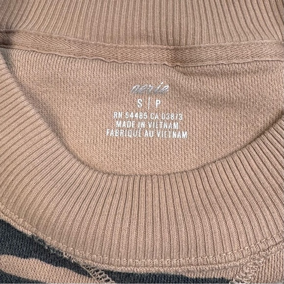 Aerie Oversized Good Vibes Sweatshirt. Zebra Print. Small - Picture 3 of 9